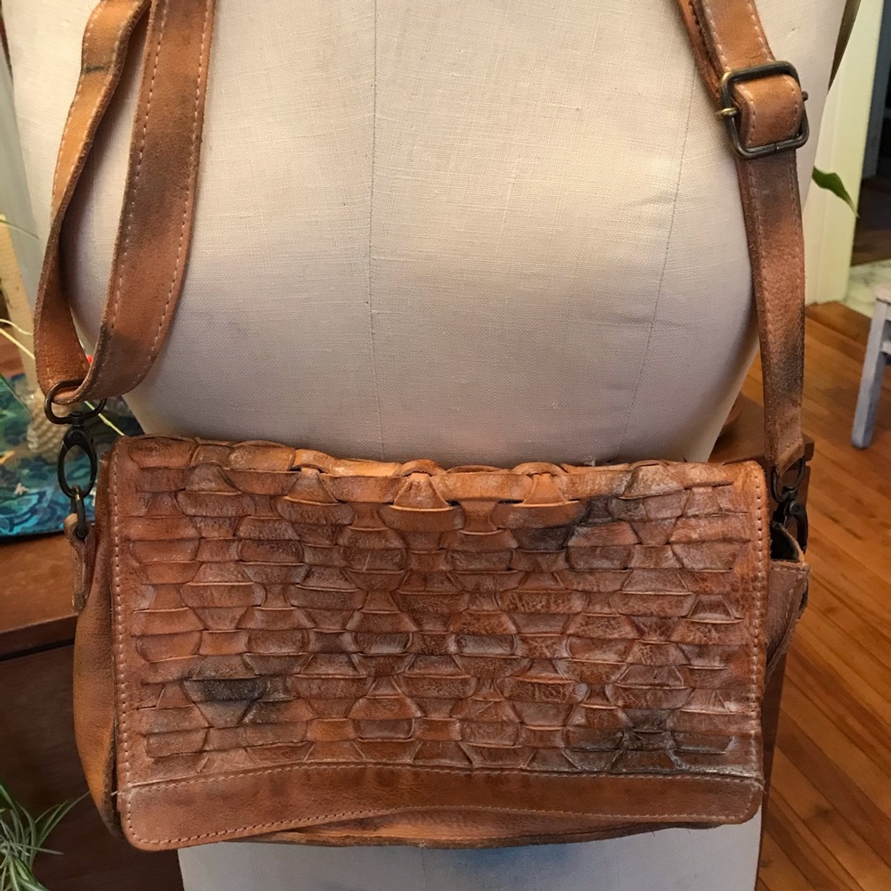 Bed Stu Aruba Woven Cross-Body Bag